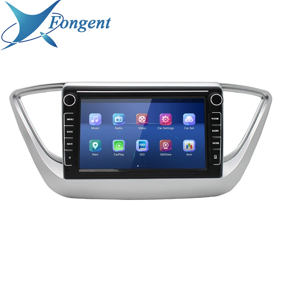 

Автомагнитола для Hyundai Solaris 2 Verna 2016 2017 2018 2Din Android мультимедийный видеоплеер GPS-навигация стерео автомобиль 2Din DVD
