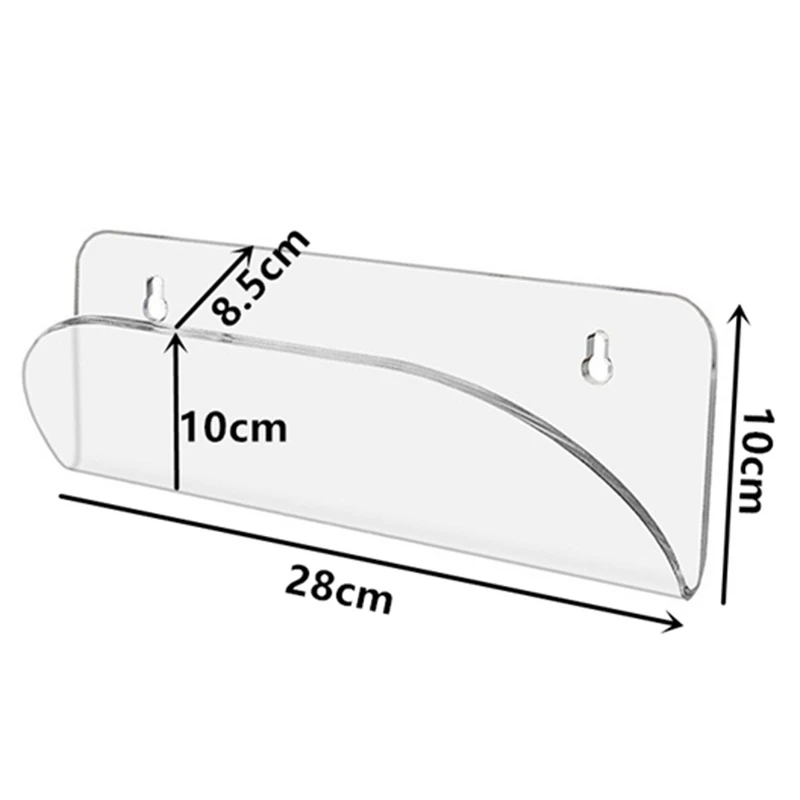 

Longboard Skateboard Hanger Wall Mount, Acrylic Clear Mount, Display Rack, for Storing Your All Skateboards
