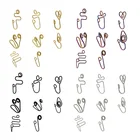 7 шт. модное кольцо фальшивый нос спиральное кольцо для носа Поддельные кольца для носа манжеты без пирсинга кольцо для носа клипса на Поддельные манжеты для ушей женские ювелирные изделия