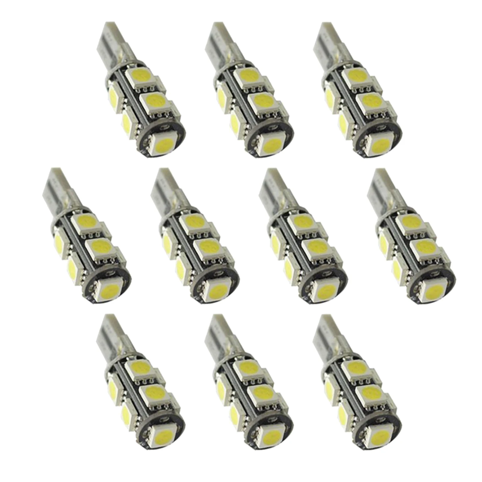 10 шт. T10 Автомобильные светодиодные лампы 9 SMD W5W 501 бортовой светильник для