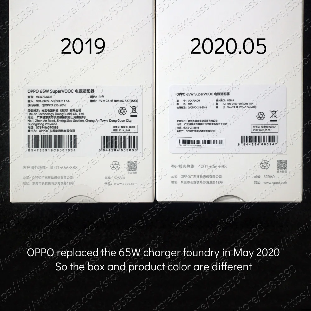 Оригинальное зарядное устройство OPPO 65 Вт Super VOOC для Find X2 Pro Reno 4 Ace 2 5 2z 2f 10x zoom x a5 a9 2020