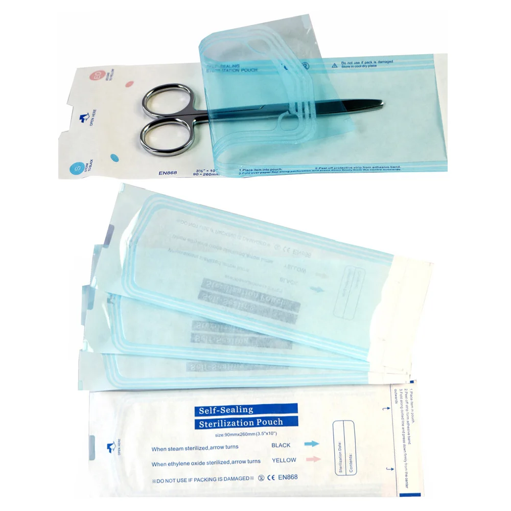 Самозапечатывающиеся мешочки для стерилизации татуировок сумка 4 размера
