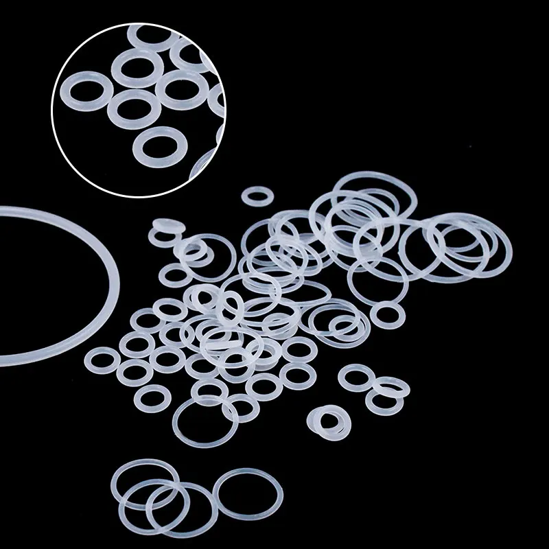 Белое Силиконовое кольцо 10 шт./лот силиконовое/VMQ уплотнительное толщиной 2 мм