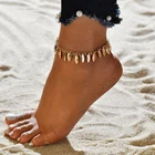 Ножной браслет YADA с золотыми кисточками и листьями для женщин, богемные пляжные сандалии для ног, Браслет сделай сам до лодыжки, AT200034