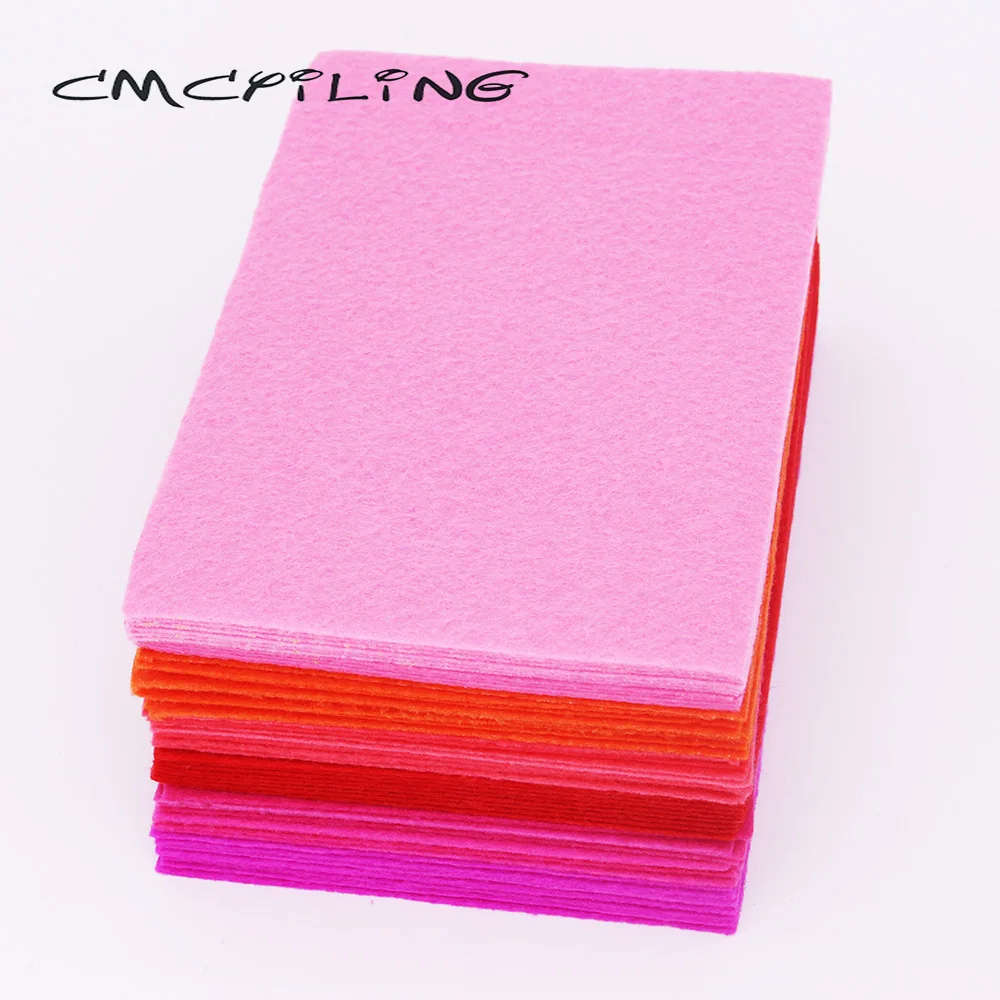 CMCYILING 40 шт./лот 10*15 см войлочная ткань толщина 1 мм полиэфирная для рукоделия шитья
