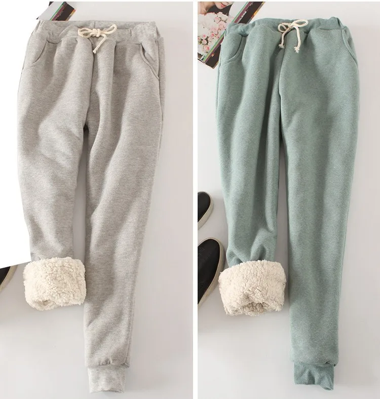 Осень-зима 2019 женские флисовые тренировочные штаны брюки яркие цвета