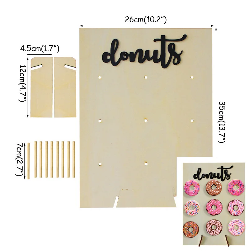 

Donut Wall Wedding Decorations Candy Donut Bar Sweet Cart Table Decoration Wedding Party Decoration Baby Shower Donut Wall