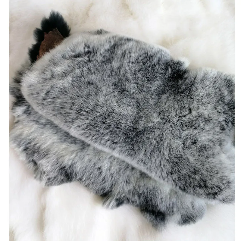 Натуральный натуральный мех кролика Рекс пушистый из кроличьей кожи украшение