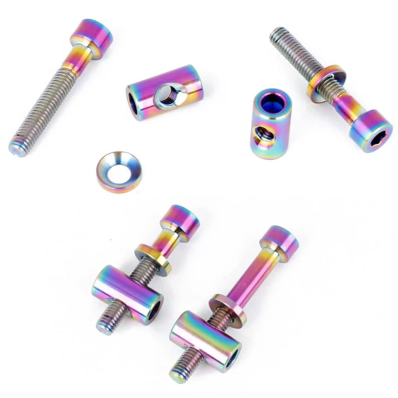 Титан Ti M5 x 30 40 мм шестигранный ключ коническая головка Болт Винт для руля