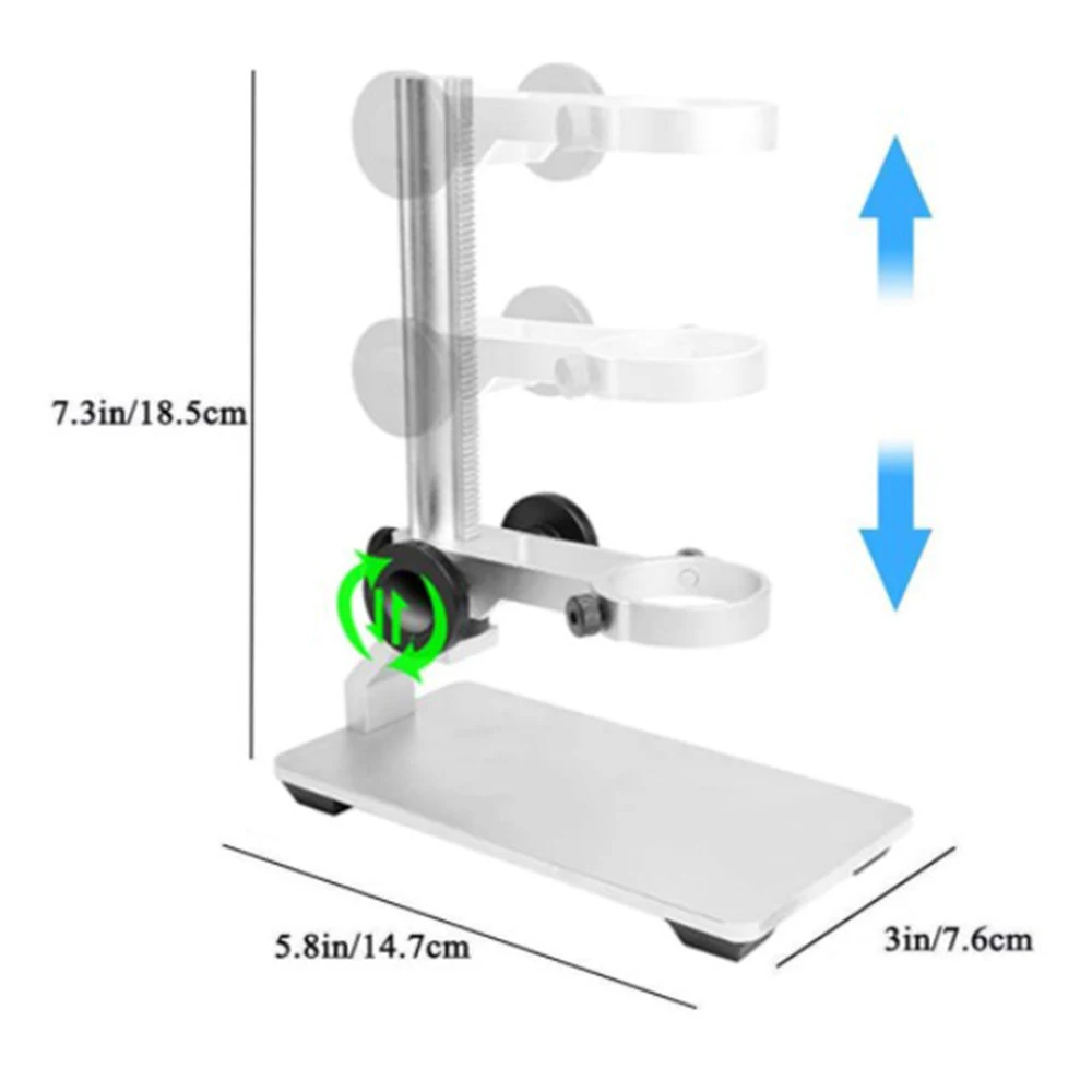 

Aluminium Alloy Stand Bracket Holder Universal Microscope Bracket USB Digital Electronic Table Microscopes for G600