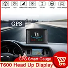 T600 GPS HUD компьютерный автомобильный скоростной проектор Цифровой измеритель скорости напряжение Sys Отображение времени потребление датчик температуры диагностический инструмент