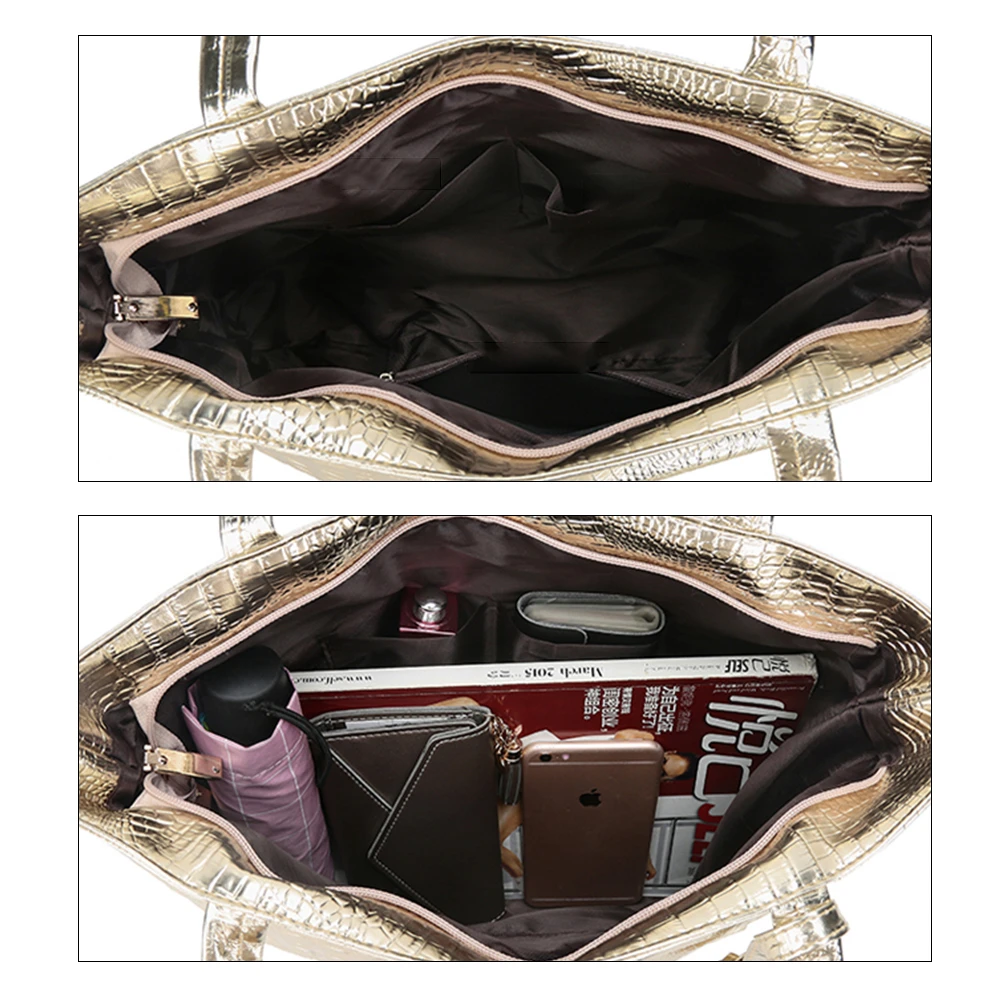 Herald Fashion Женская кожаная сумка через плечо с блестками женская в стиле ретро