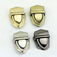 2 solid brass metal tuck lock push lock closure catch clasp buckle fasteners for leather craft bag case handbag purse briefcase