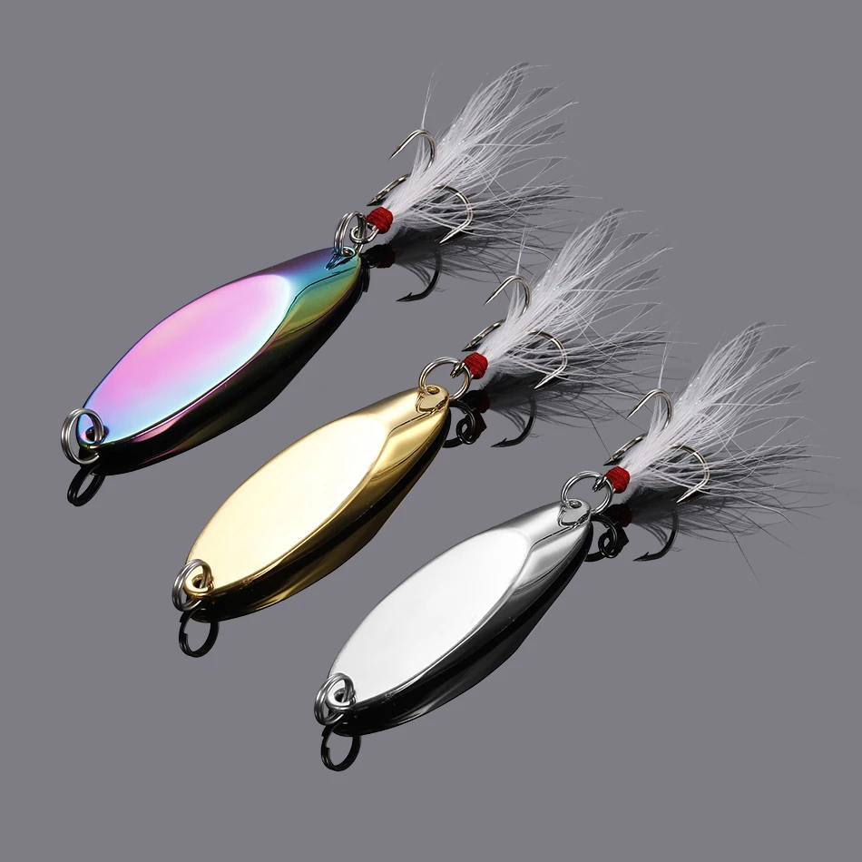 

1Pcs Fishing accessories 2.5-14g Metal ibration Bait Spinner Spoon Sequins Fishing Lures Artificial Swimbaits