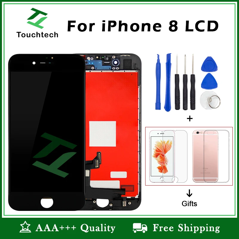 Сменный ЖК дисплей для iPhone 8 белый и черный с сенсорным дигитайзером в сборе без