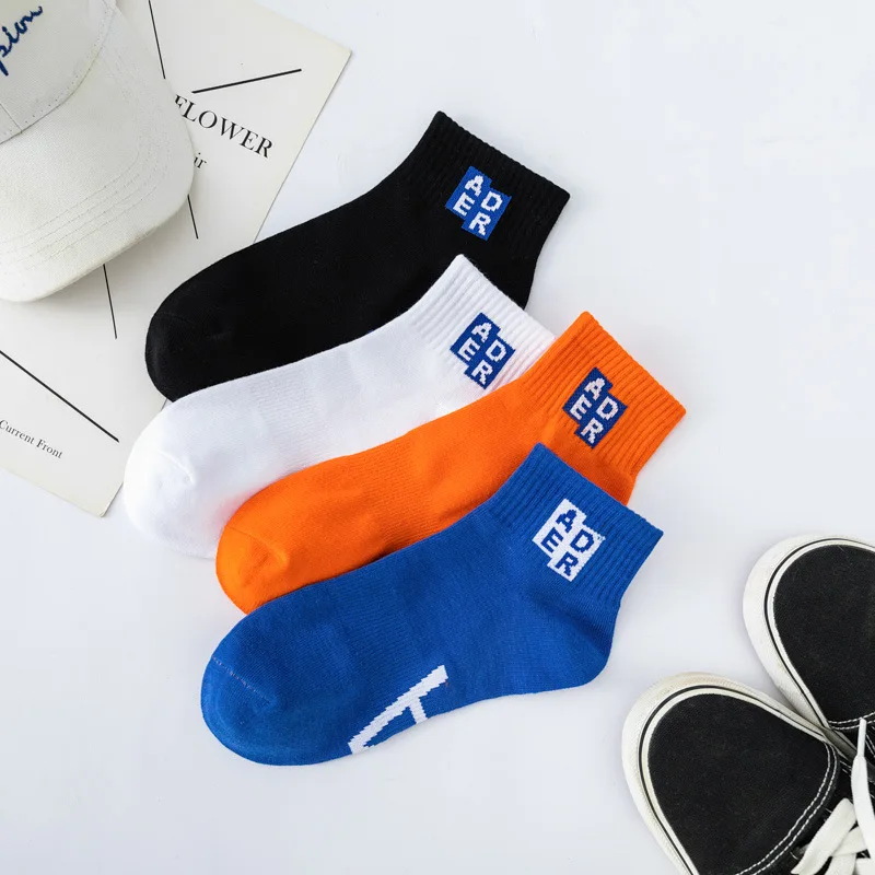 

South Korea Harajuku ADER spring and summer cotton socks fashion trend men's sports street hip-hop trendy socks