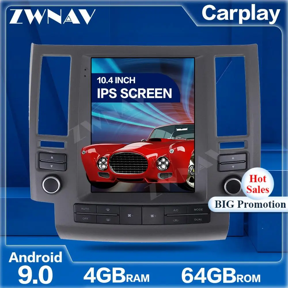 Tesla экран Android 8 Автомобильный мультимедийный плеер для Infiniti FX FX35 FX45 2003 2009 GPS