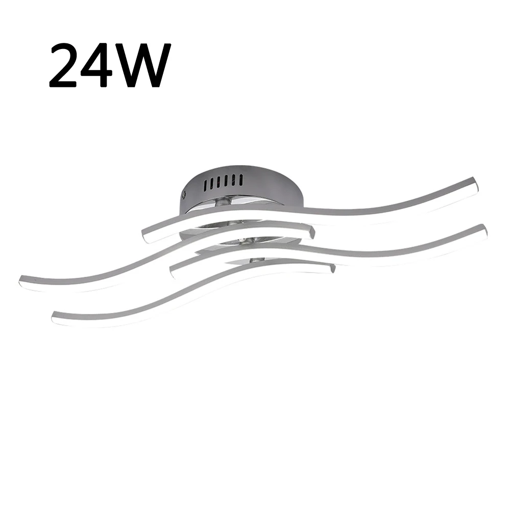 $14.99 24W 12W 18W LED Ceiling Light Ceiling Lamp AC85-265V Modern Curved Design 2/3/4 Lights for Bar Restaurant Bedroom Living Room