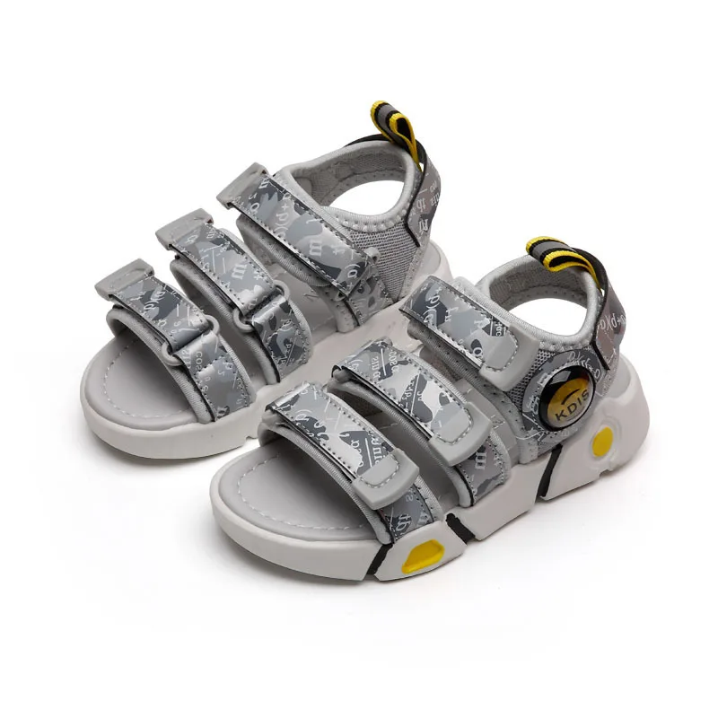 

2021 Summer Kids Boy Shoes Sandals Sneakers Hook&Loop Camouflage Round Toe Fashion Concise Flat Heels Non-slip Beach