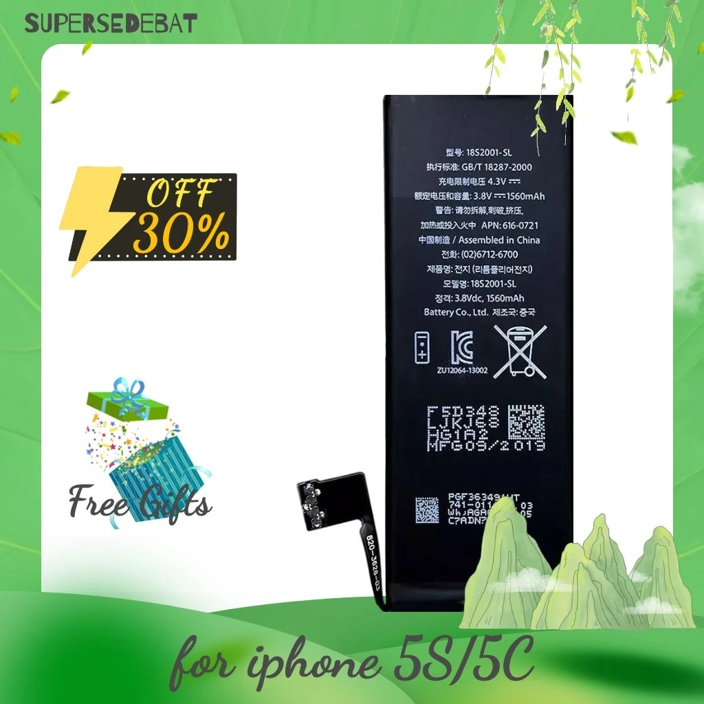 

Аккумулятор для iphone 5s/5c, 0 циклов, 1560 мА · ч