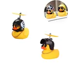 Автомобильная утка с подвеской на шлем и сломанным ветром, маленькая Желтая утка, шлем для дорожного велосипеда, аксессуары для езды на велосипеде без подсветки