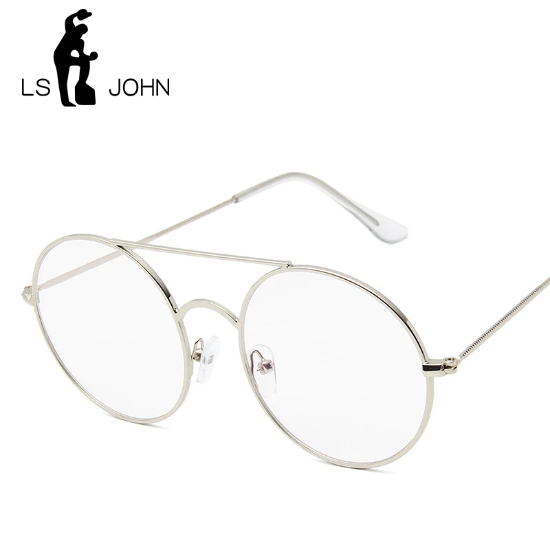 LS JOH классические винтажные очки с круглыми линзами плоские оптические