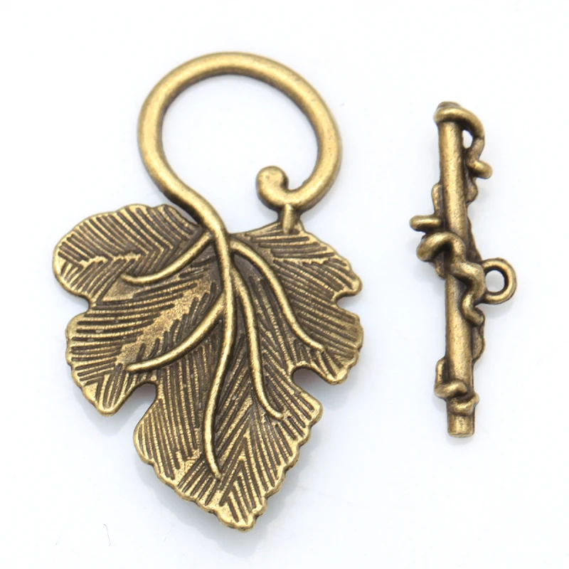 Застежки-тумблеры для ювелирных изделий 37x20 мм 22x2 10 комплектов тибетское серебро