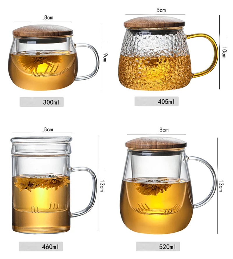 

Hammer Design large capacity home Office Heat Resistant teaware glass cups 210406-10