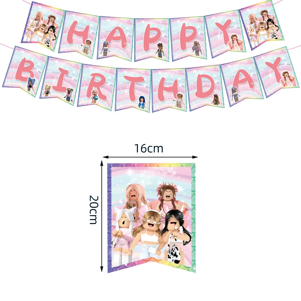 Фотофон для девочек с надписью &quotHappy Birthday&quot | Дом и сад