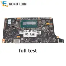 NOKOTION For LENOVO YOGA 2 Pro Laptop Motherboard 5B20G38213 VIUU3 NM-A074 MAIN BOARD I5-4210U/I5-4200 CPU 8GB RAM