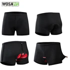 Велосипедные шорты WOSAWE Мужские с гелевыми вставками, дышащее нижнее белье, Спортивные Компрессионные трусы для горного велосипеда, горного велосипеда