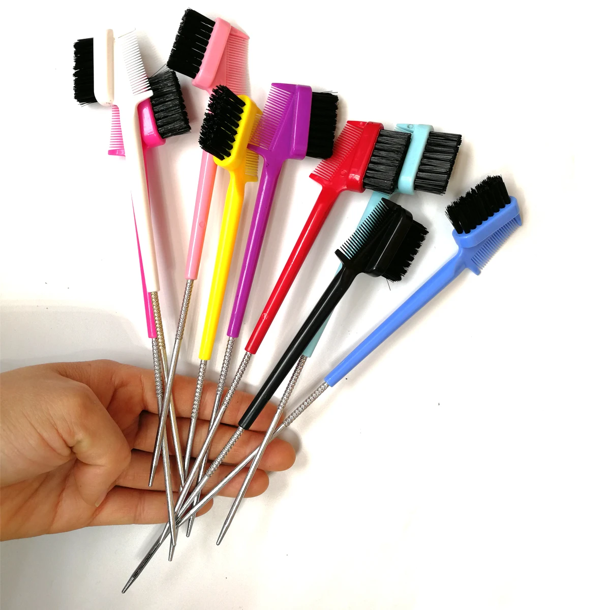 3 щетки для управления краями Волшебная Коллекция двухсторонняя Расческа краев