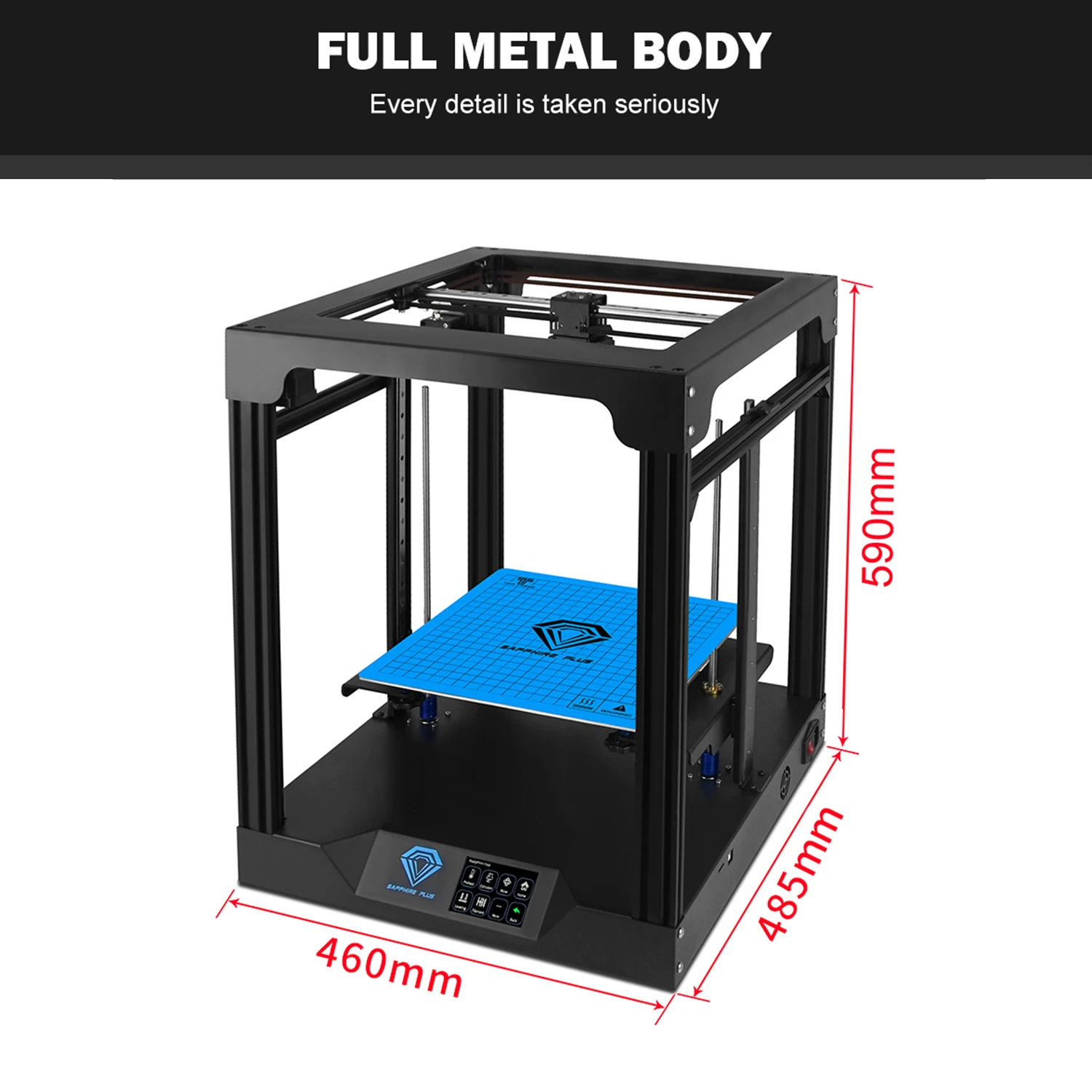Two Trees 3D Printer Large Print Size 300*300*350mm Sapphire Plus CoreXY DIY Kit Ultra-Quiet Printing Support Auto Leveling | Компьютеры и