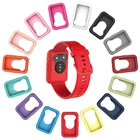 Силиконовый мягкий стеклянный защитный экран Смарт-часы чехол для Huawei Часы подходящая рамка защитный бампер крышка аксессуары