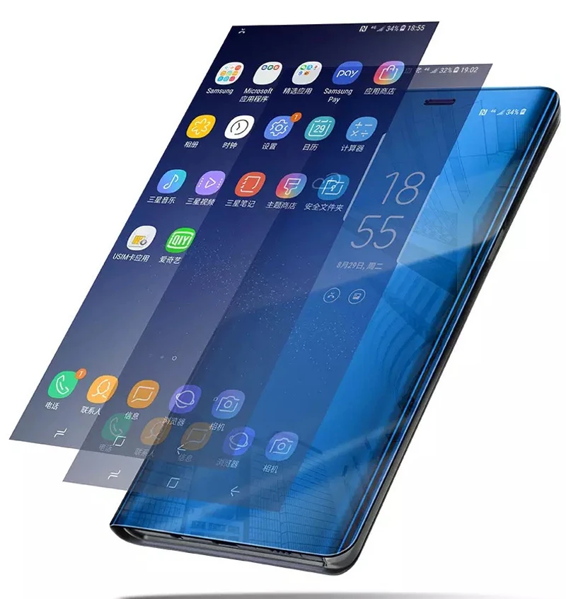 Умный зеркальный флип-чехол для Xiaomi Redmi Note 3 чехол защитный Fundas Capa |