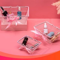 storage basket sundries cosmetic container collapsible crate foldable organizer box folding desktop holder home organizing case