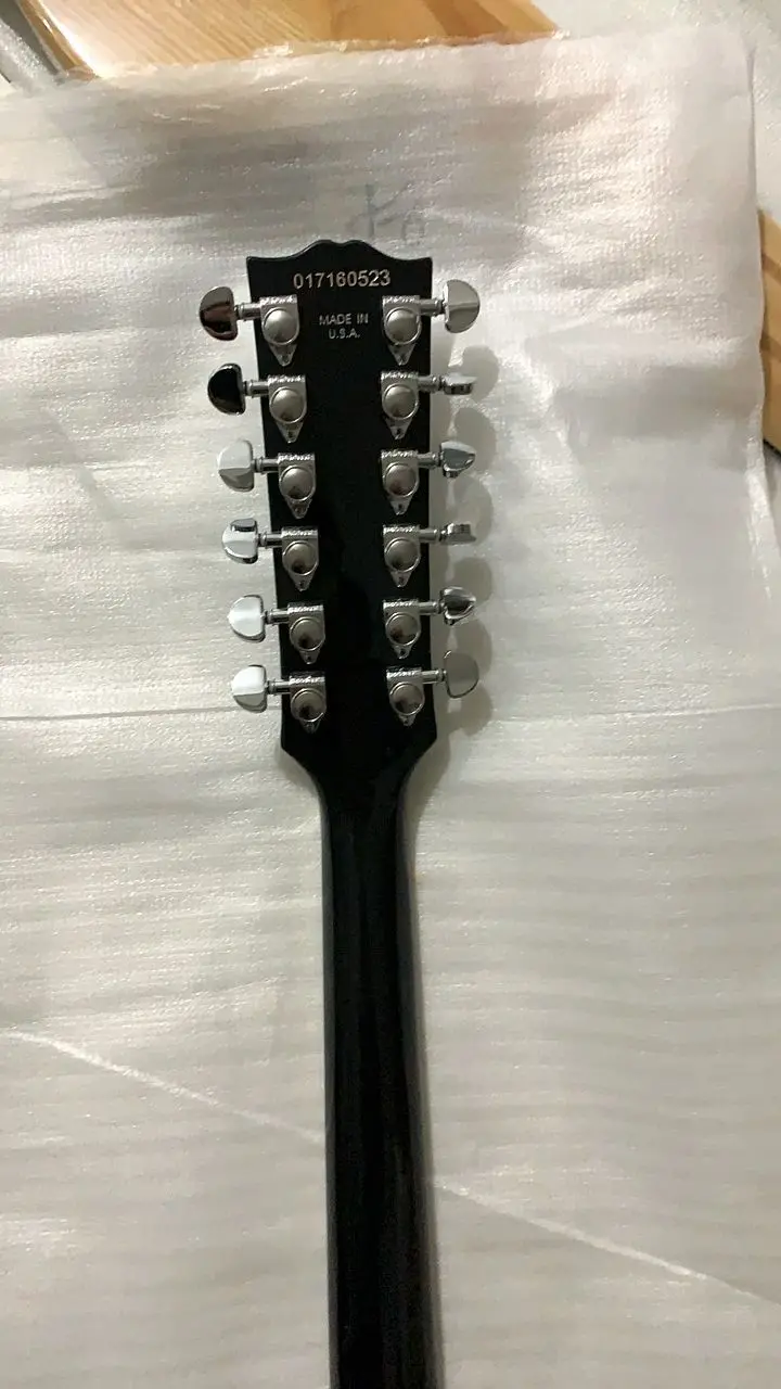 Оптовая продажа Гитары Новый 12 нитей Электрогитары твердое тело в серый черный