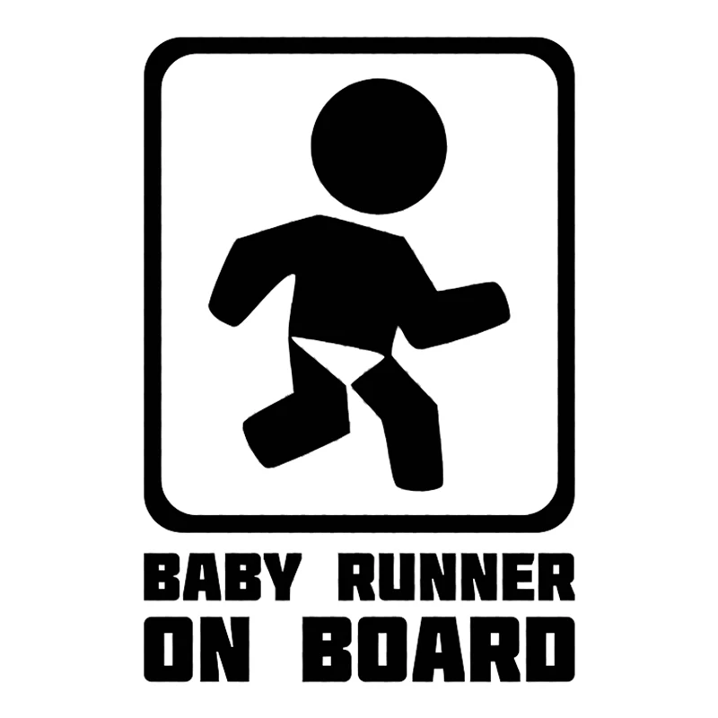 CK20135# наклейки на авто Baby Runner on Board водонепроницаемые машину наклейка для