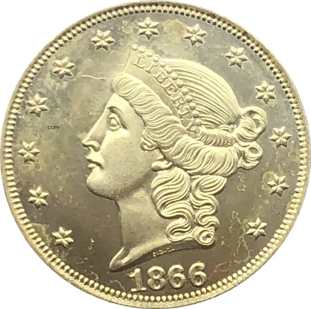 

US With Motto Double Eagle 1866 S 1867 S 1868 S 1869 S 1870 S 1871 S 1872 S 1873 S 1874 S 1875 S 1876 S 1877 S 20$ Dollars Coin
