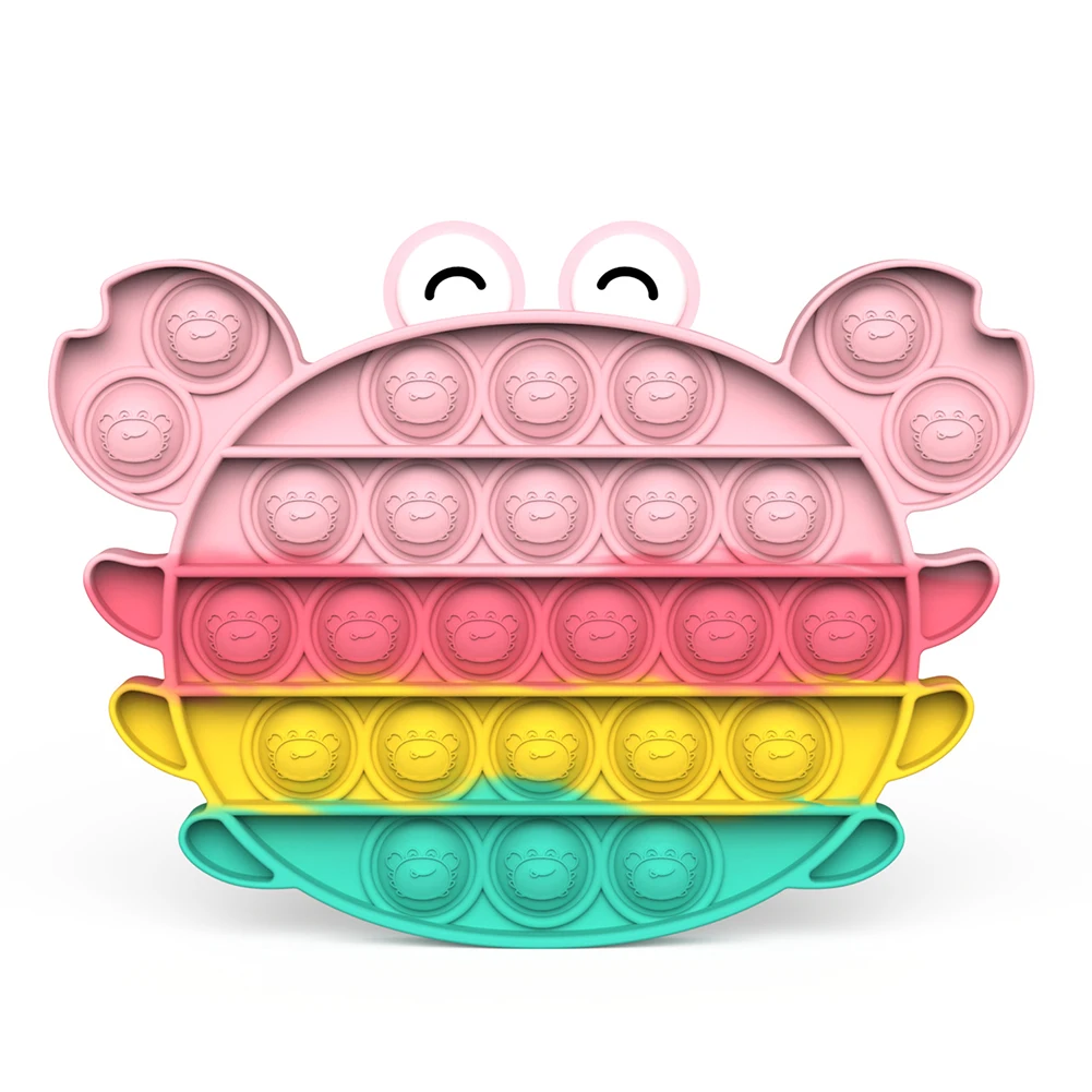 

Пузырьковые игрушки-макарон в форме краба, антистрессовые игрушки для снятия стресса, комплект для снятия аутизма, рождественские подарки, ...