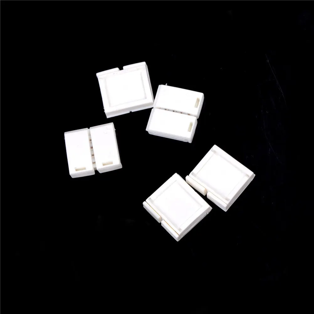 

5pcs 4 pin LED Connector L Shape For connecting corner right angle 10mm LED Strip Light RGB Color