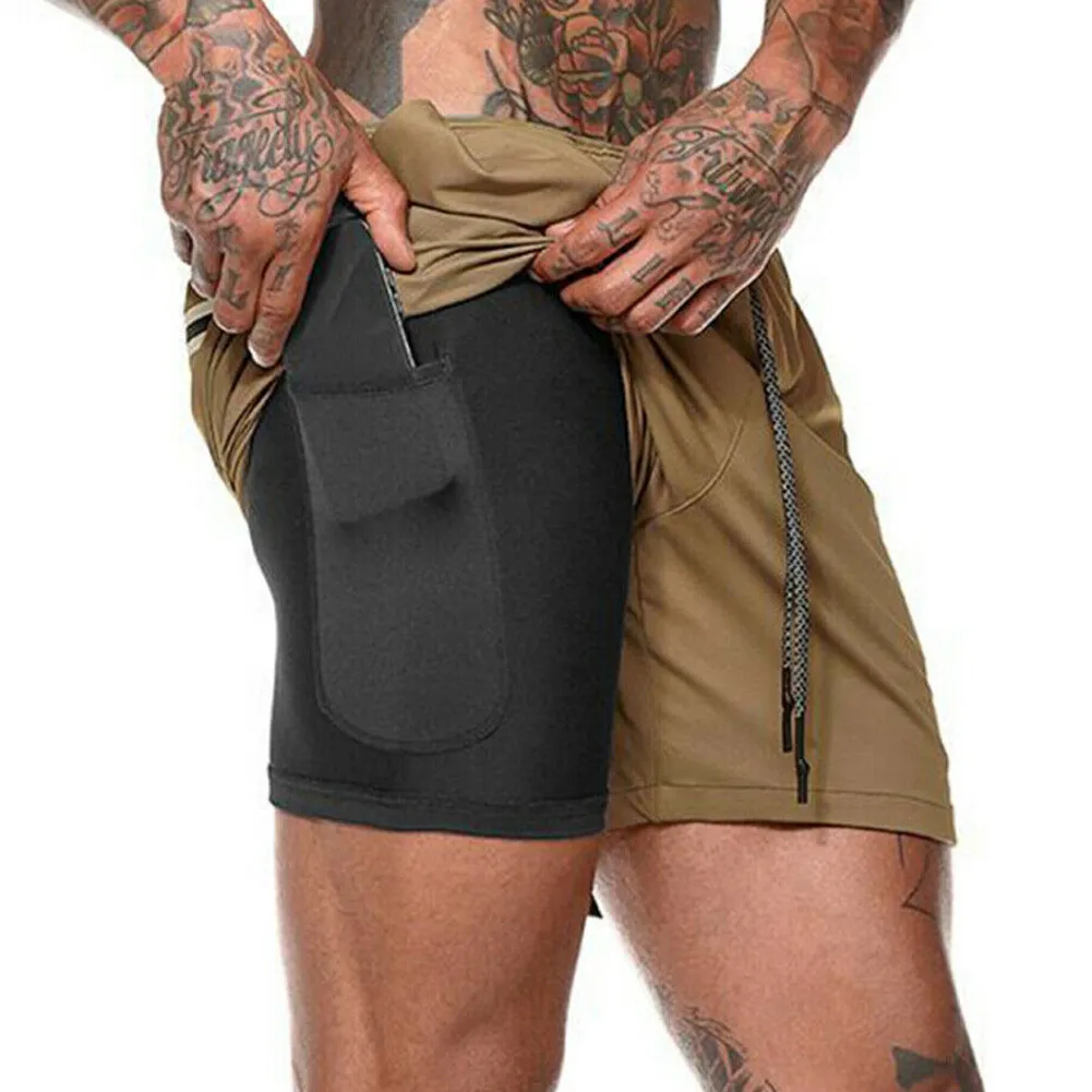 Men Sports Training Bodybuilding Shorts Summer Workout Fitness Short Pants QL Sale | Мужская одежда