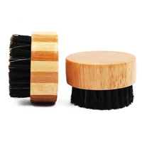 mens solid wood beard brush bristle hair brush facial cleanser haircut haircut cleaning brush beard salon styling