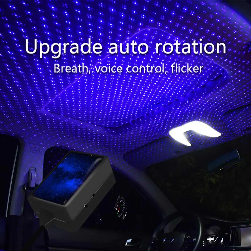 

Mini LED Car Roof Star Night Lights Projector Light Interior Ambient Atmosphere Galaxy Lamp Decoration Light USB Plug