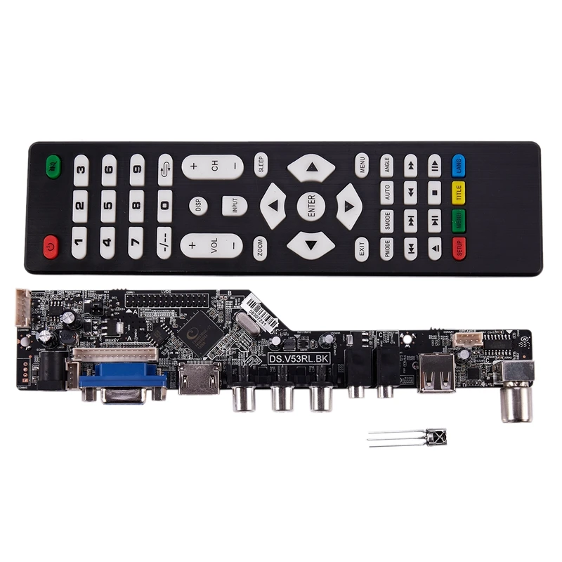 V56 Универсальный ЖК-телевизор контроллер драйвер платы ТВ/ПК/VGA/HDMI/USB интерфейс USB