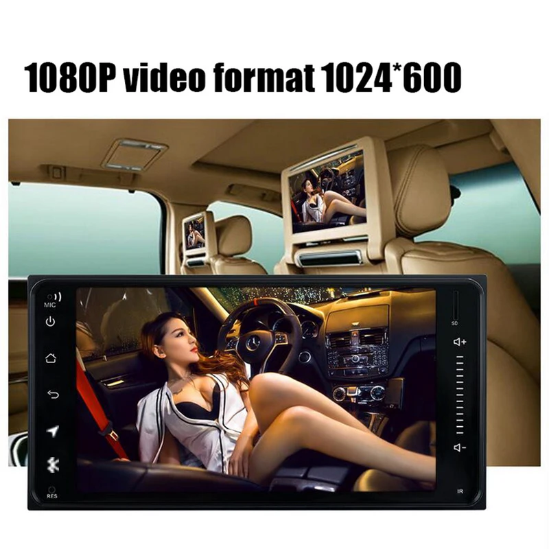 Автомобильный радиоприемник 2 Din 7 дюймов Windows Ce Bluetooth Mirrorlink USB FM GPS сенсорный экран