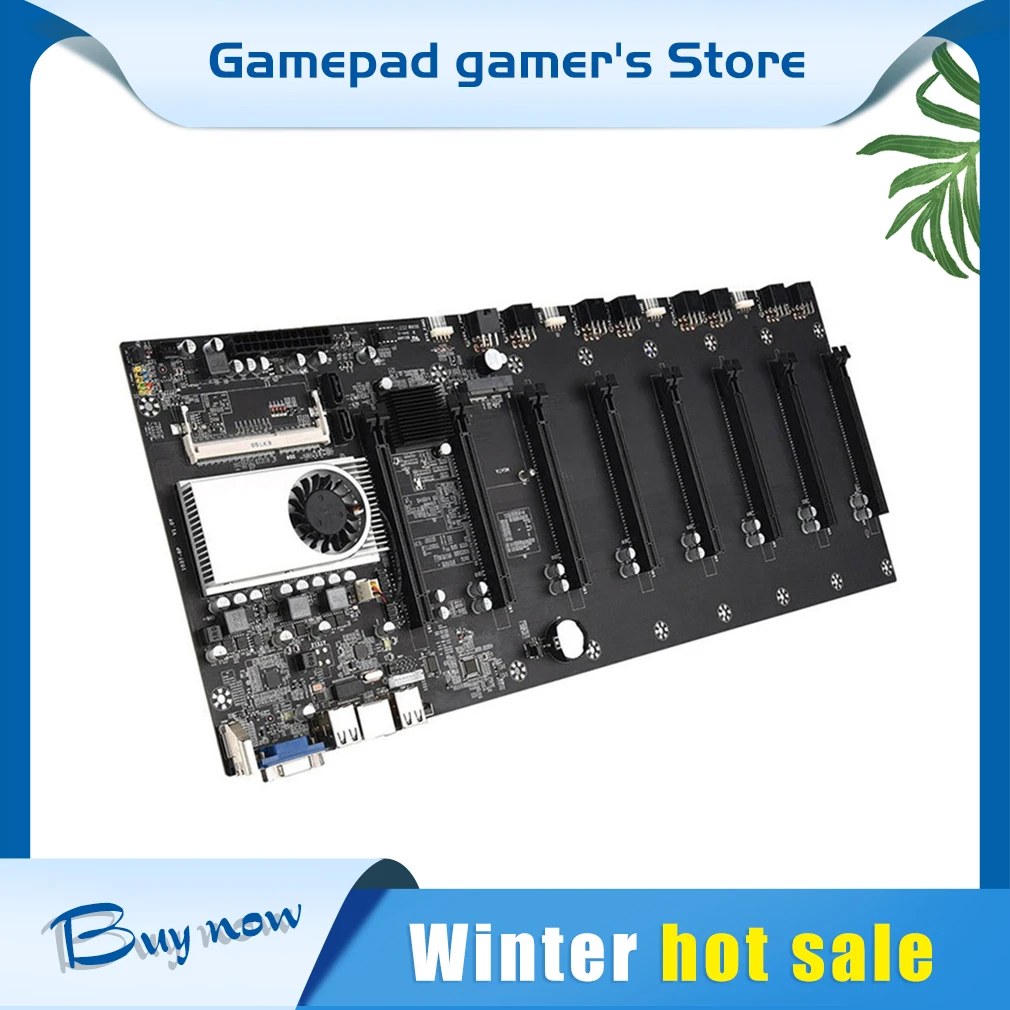 

BTC-37 Miner материнская плата CPU набор 8 Слот для видеокарты DDR3 ПАМЯТЬ Встроенная VGA низкое энергопотребление изысканно лучше, чем x99