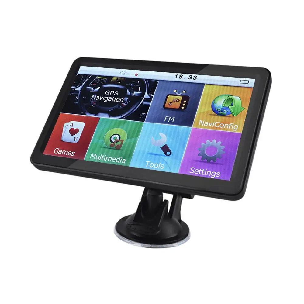 

Vehemo 256MB+8G GPS Navigator System Car GPS Navigation Voice Broadcast HD GPS Navigator Free Map Truck 7" Touch Screen