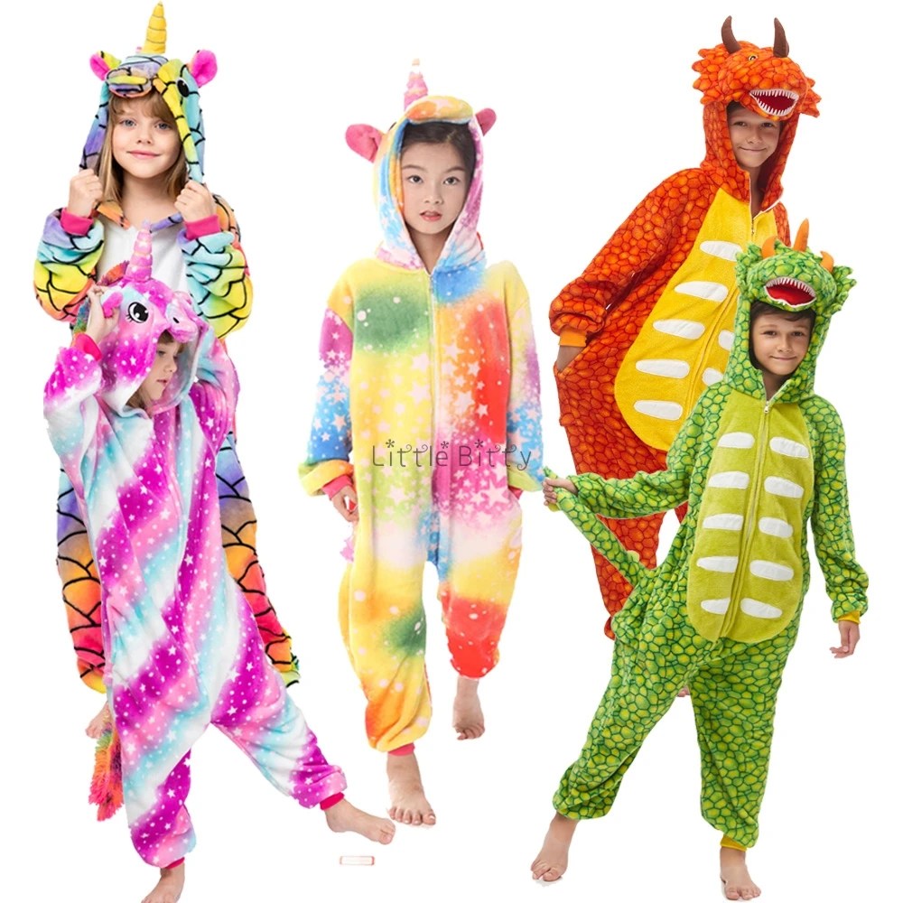 Одежда для сна девочек пижамы с животными Детский костюм детские Детская одежда