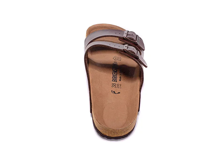 Birkenstock оригинальные мужские летние тапки слипперы мягкая обувь кожаные пляжные